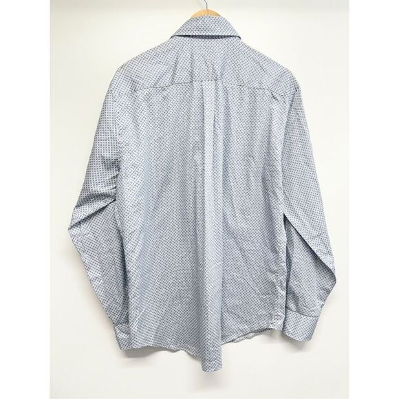 Peter Millar Button‎ Down Shirt Long Sleeve Size Large Blue 100% Cotton Casual - Picture 2 of 6